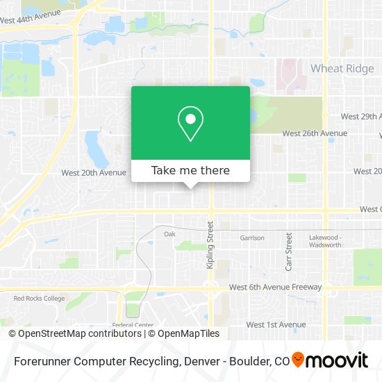Mapa de Forerunner Computer Recycling