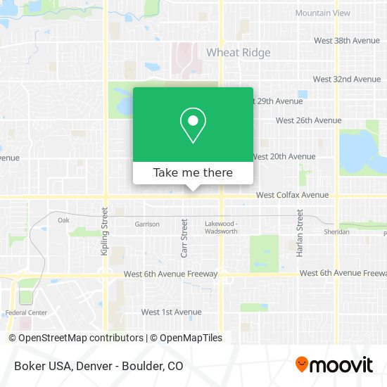 Mapa de Boker USA