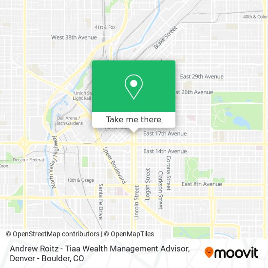 Mapa de Andrew Roitz - Tiaa Wealth Management Advisor