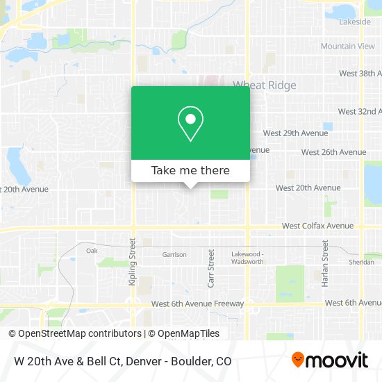 Mapa de W 20th Ave & Bell Ct