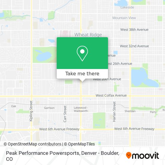 Peak Performance Powersports map