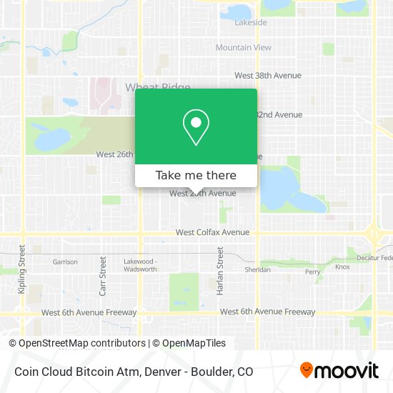 Coin Cloud Bitcoin Atm map