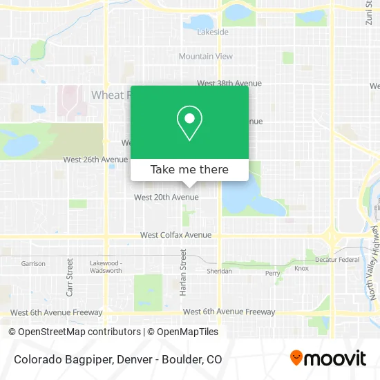 Colorado Bagpiper map
