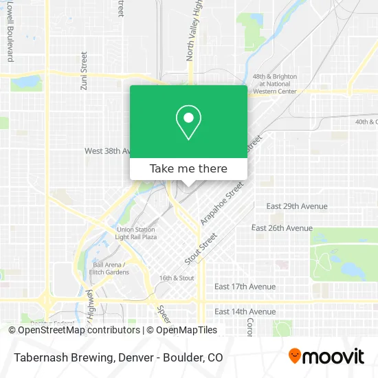 Tabernash Brewing map