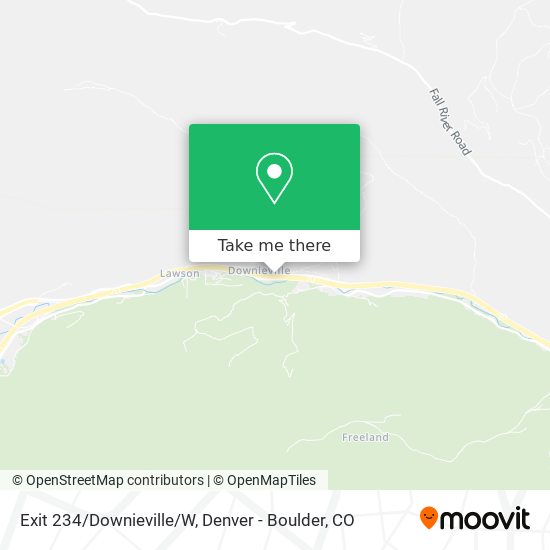 Exit 234/Downieville/W map