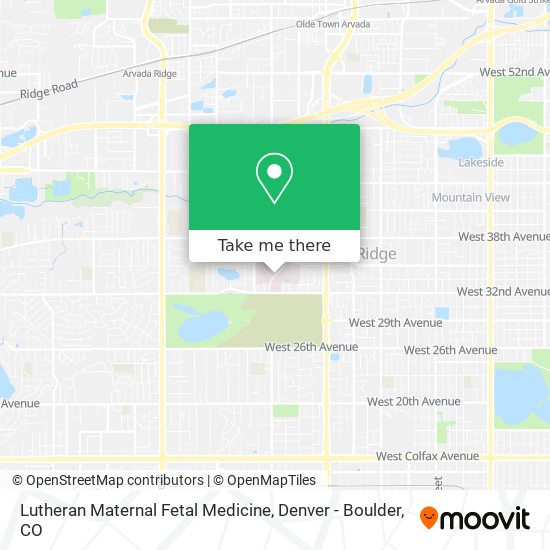 Lutheran Maternal Fetal Medicine map