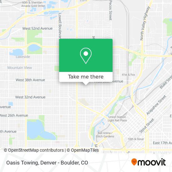 Oasis Towing map