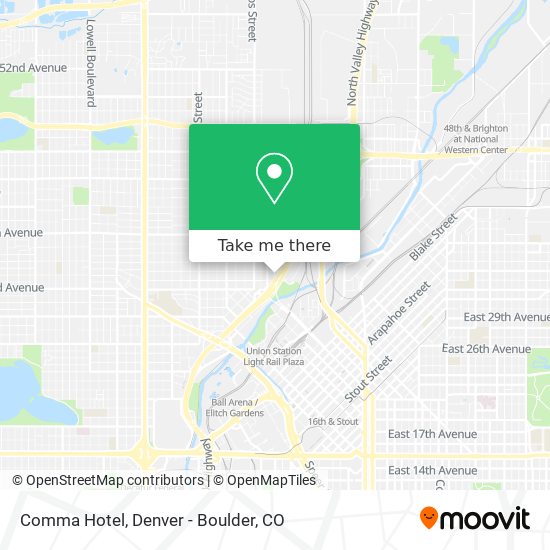 Comma Hotel map