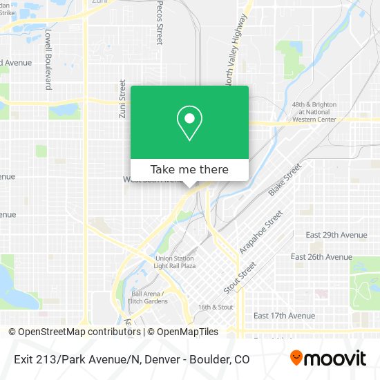 Exit 213/Park Avenue/N map