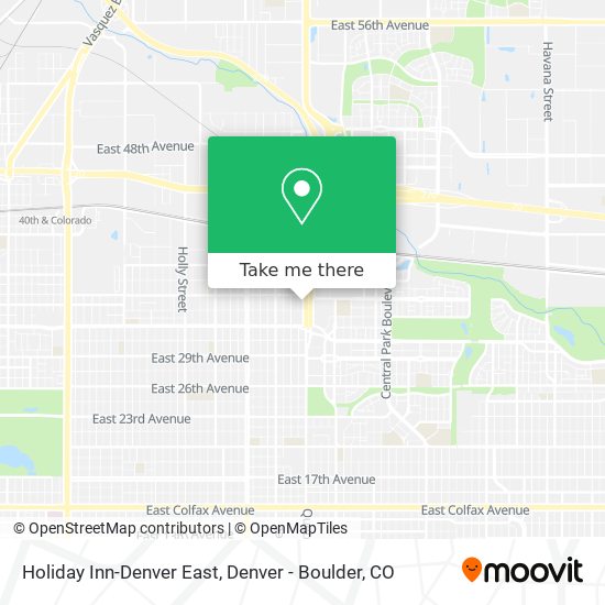 Mapa de Holiday Inn-Denver East