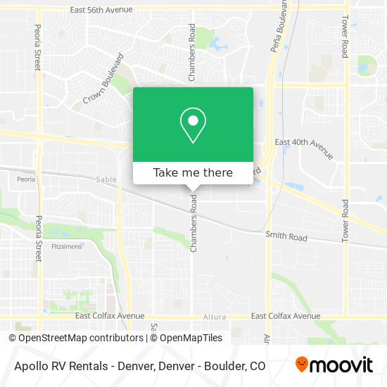 Apollo RV Rentals - Denver map