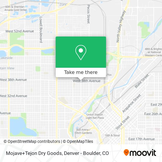 Mojave+Tejon Dry Goods map