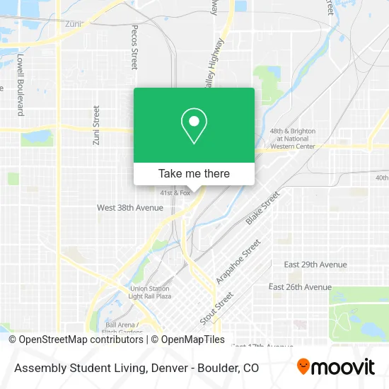 Mapa de Assembly Student Living