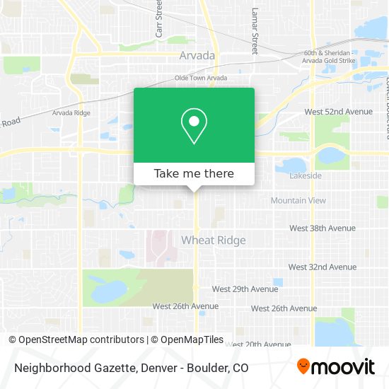 Neighborhood Gazette map