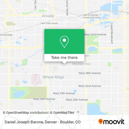 Daniel Joseph Barone map