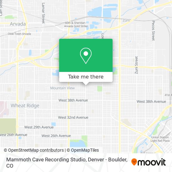 Mammoth Cave Recording Studio map