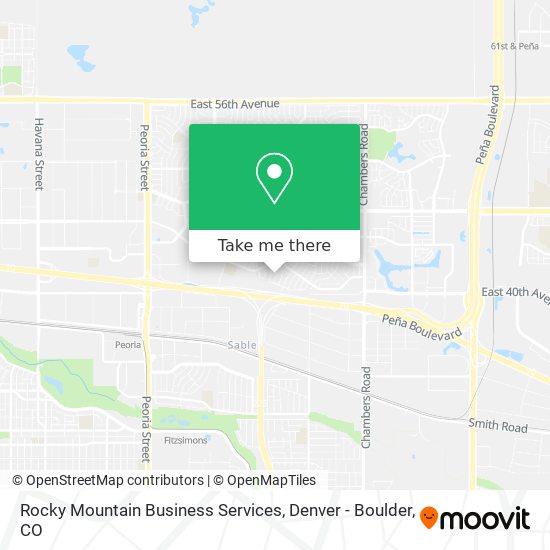 Mapa de Rocky Mountain Business Services