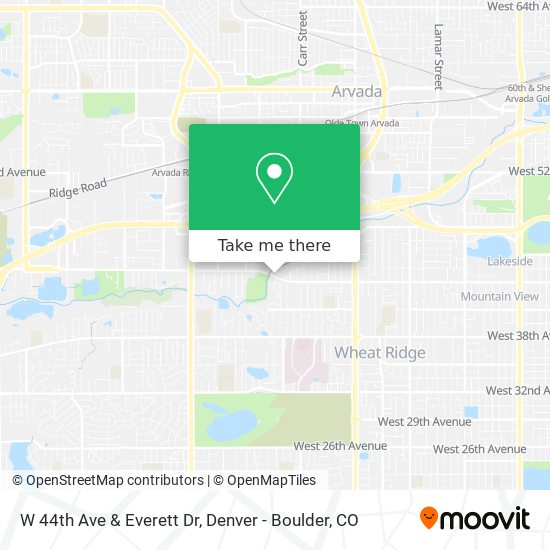 Mapa de W 44th Ave & Everett Dr