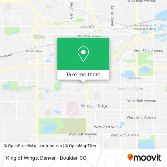 King of Wings map