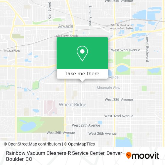 Mapa de Rainbow Vacuum Cleaners-R Service Center