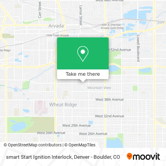 smart Start Ignition Interlock map