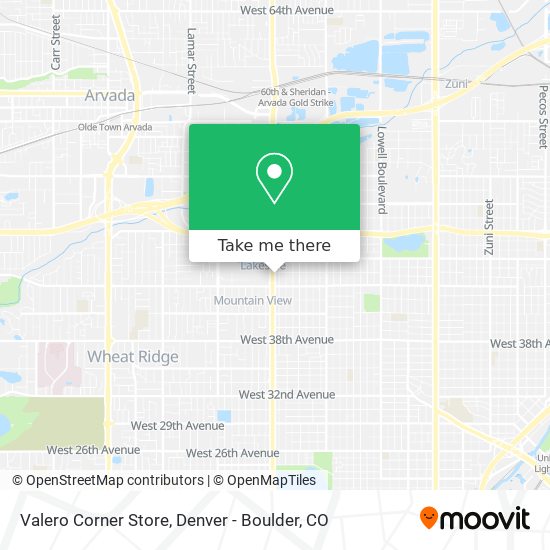 Valero Corner Store map