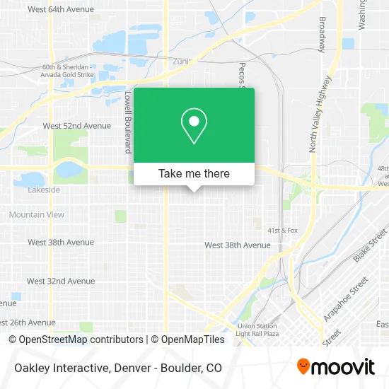 Oakley Interactive map