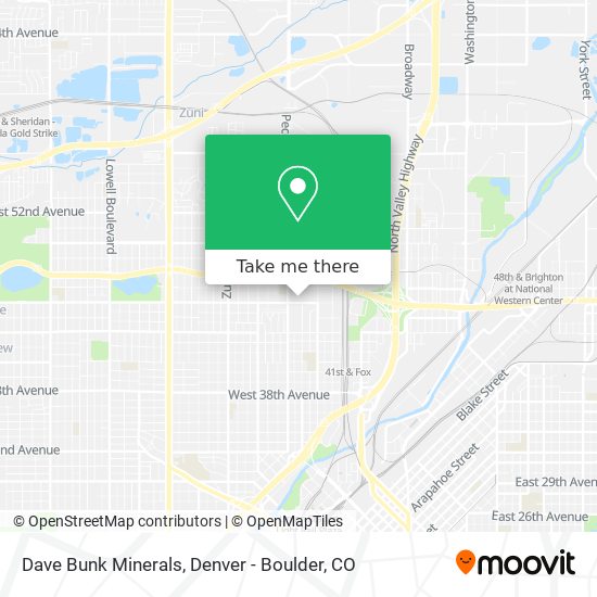 Dave Bunk Minerals map