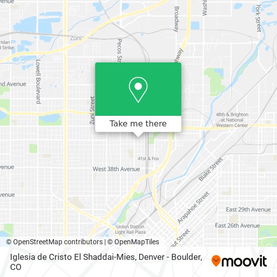 Iglesia de Cristo El Shaddai-Mies map