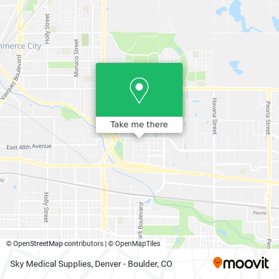 Sky Medical Supplies map