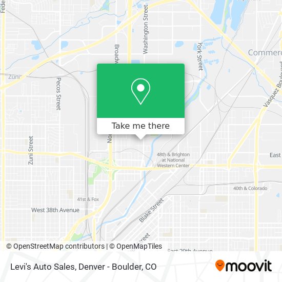 Cómo llegar a Levi's Auto Sales en Denver en Autobús, Tren o Tren ligero?