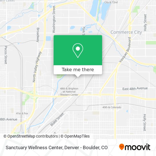 Sanctuary Wellness Center map