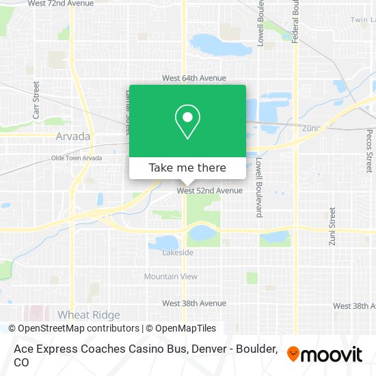 Mapa de Ace Express Coaches Casino Bus