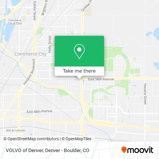 VOLVO of Denver map