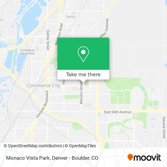 Monaco Vista Park map