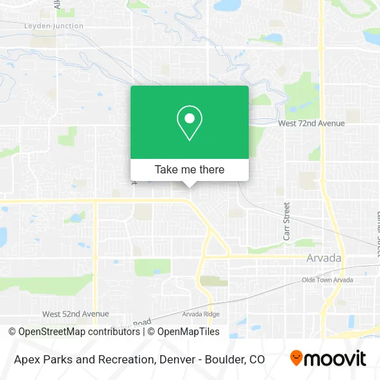 Apex Parks and Recreation map