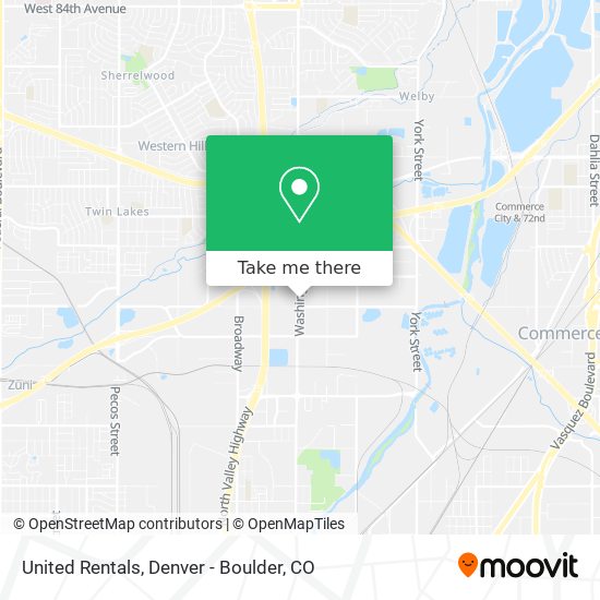 Mapa de United Rentals