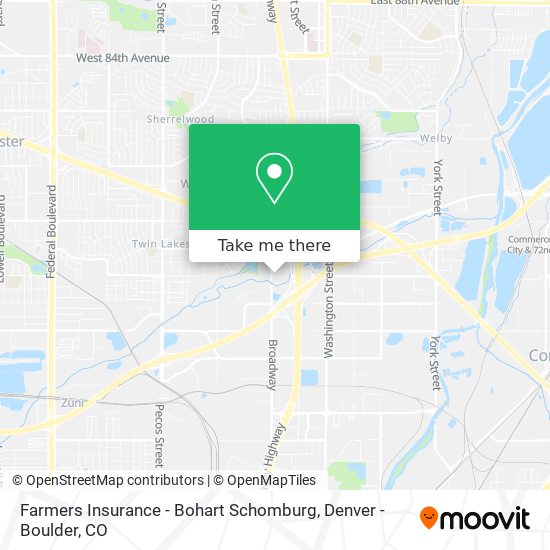 Farmers Insurance - Bohart Schomburg map