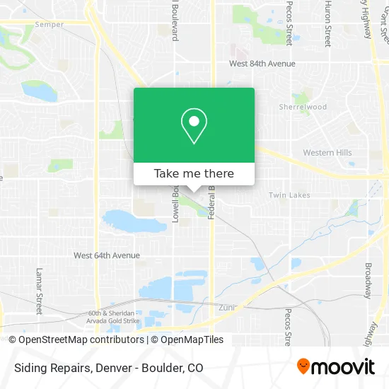 Siding Repairs map