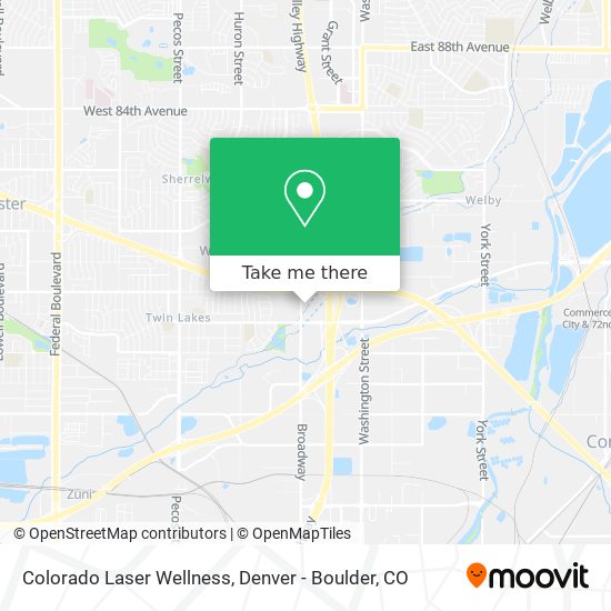 Mapa de Colorado Laser Wellness