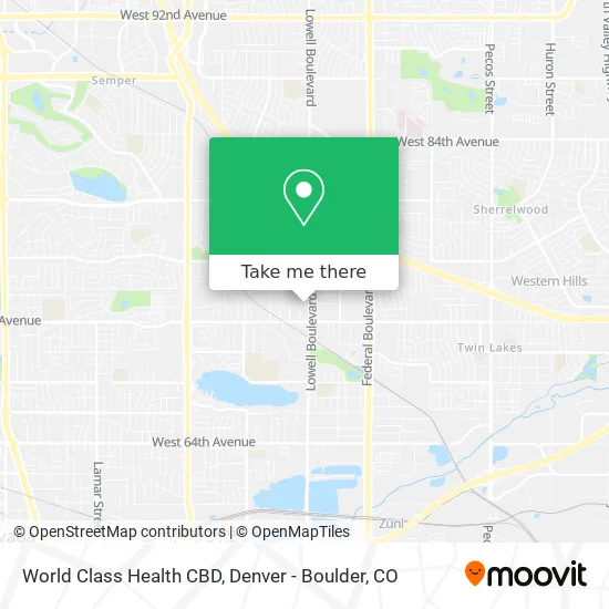 World Class Health CBD map