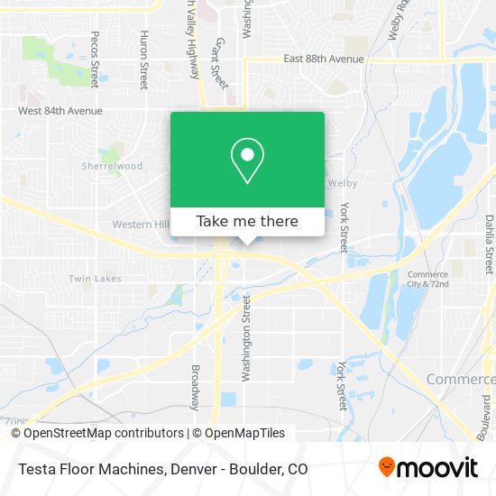 Mapa de Testa Floor Machines