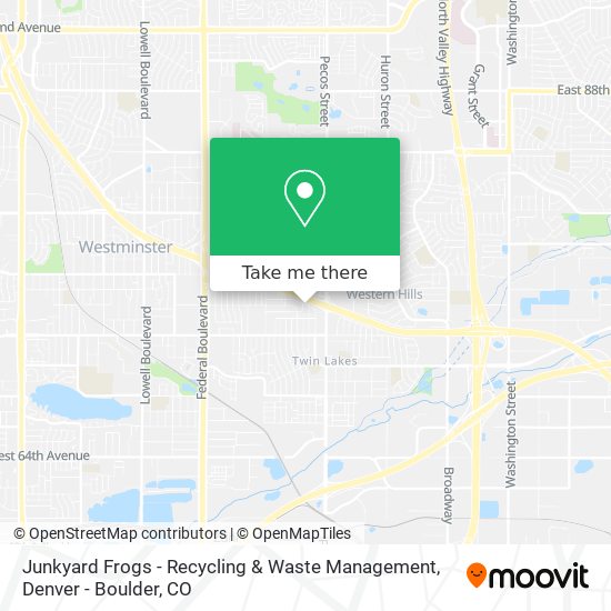 Junkyard Frogs - Recycling & Waste Management map