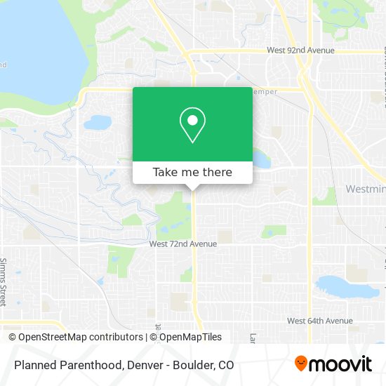 Planned Parenthood map