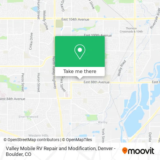 Valley Mobile RV Repair and Modification map