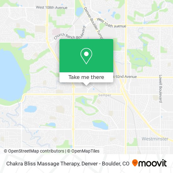 Mapa de Chakra Bliss Massage Therapy