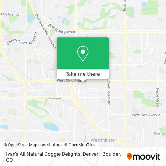 Mapa de Ivan's All Natural Doggie Delights