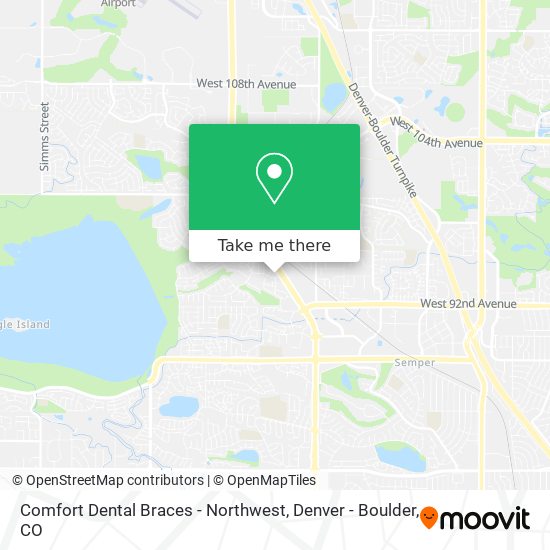 Mapa de Comfort Dental Braces - Northwest