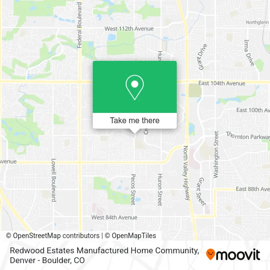 Redwood Estates Manufactured Home Community map