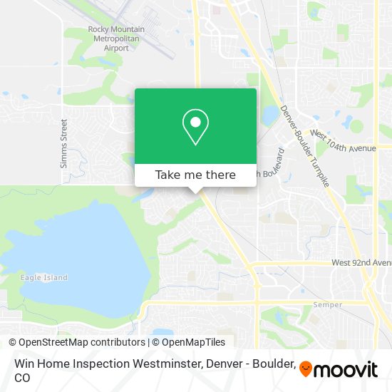 Mapa de Win Home Inspection Westminster